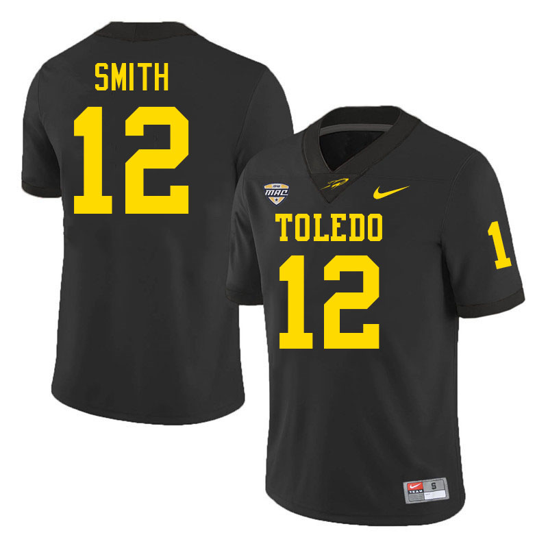 Avery Smith Toledo Jersey,Toledo Rockets #12 Avery Smith Jersey Youth College-Black